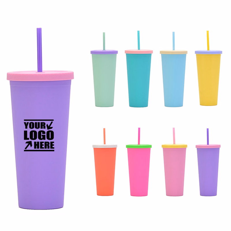 24oz Double Layer Straw Cup
