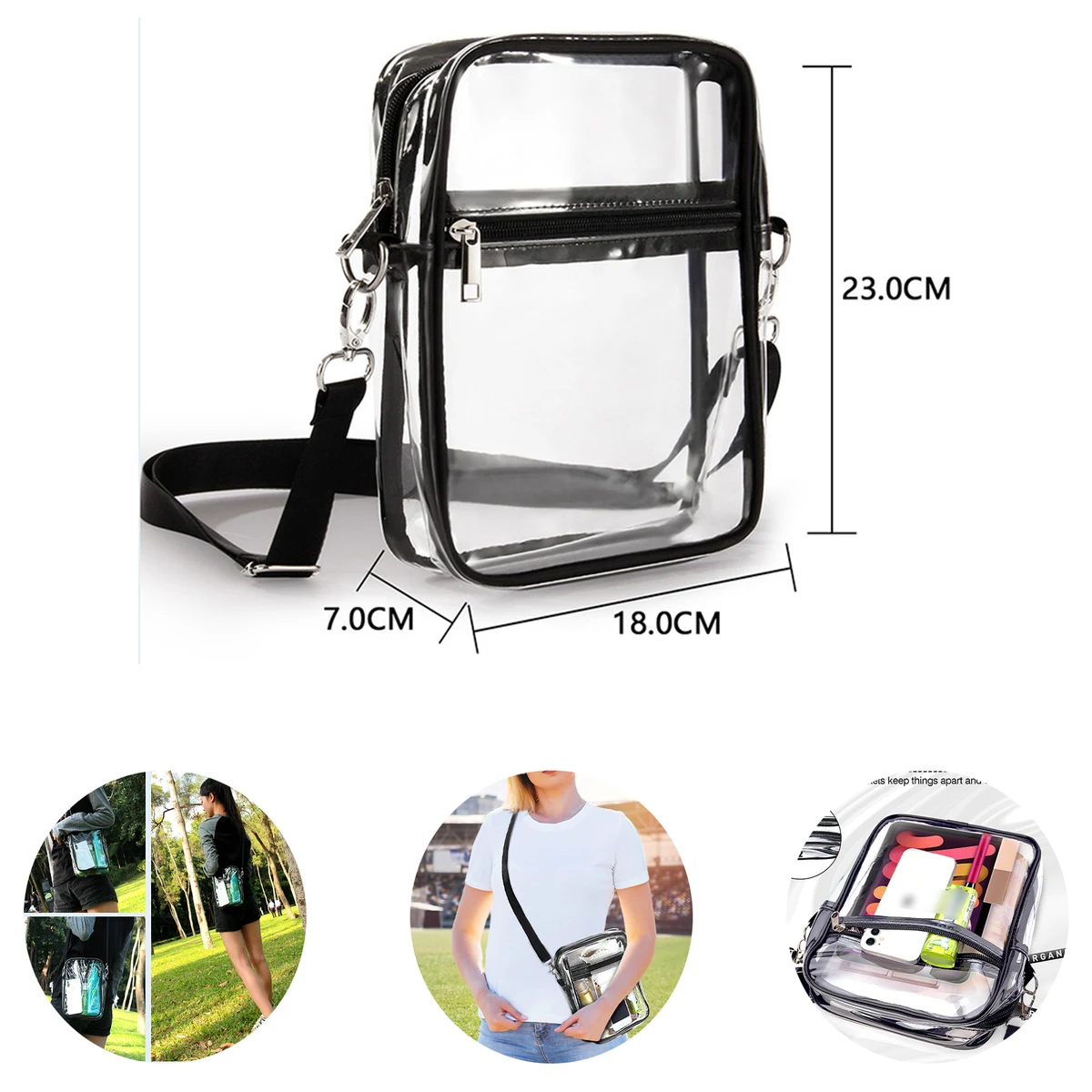 Stadium Approved Large Clear Purse 1