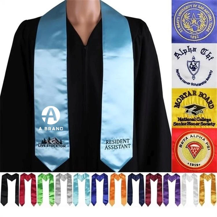 Custom Satin Graduation Stoles 1