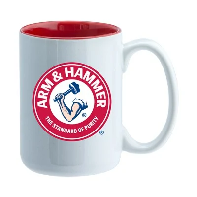 15 oz El Grande Two Tone ceramic mug - red interior 1
