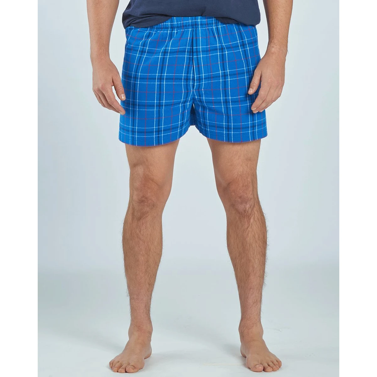 Men's Double Brushed Flannel Boxers - BM6701 1