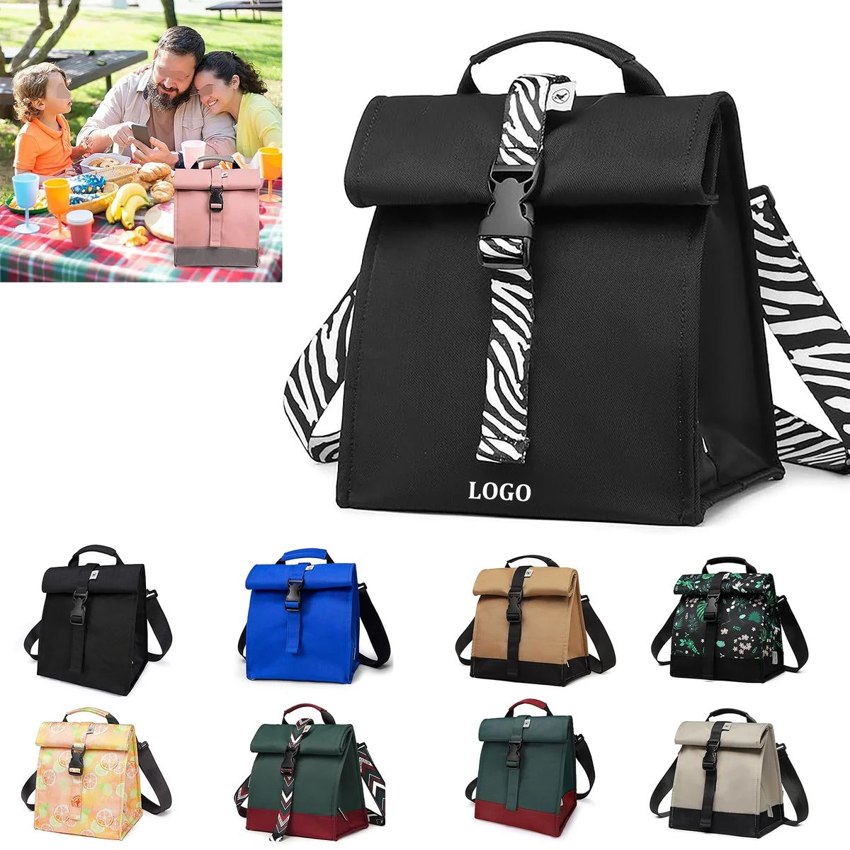 Insulated Lunch Bag Roll 1