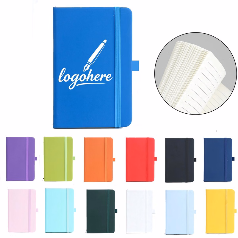 A5 PU Leather-Bound Notebook With Elastic Closure