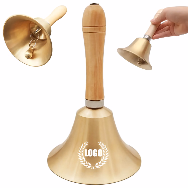 Beach Super Loud Solid Brass Hand Call Bell