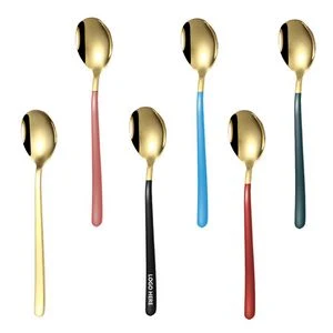 8.26 Inch Dual Color Gold Spoon 1