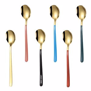 8.26 Inch Dual Color Gold Spoon