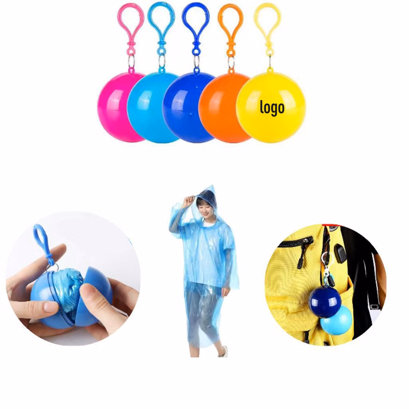 Portable Raincoat Poncho Ball
