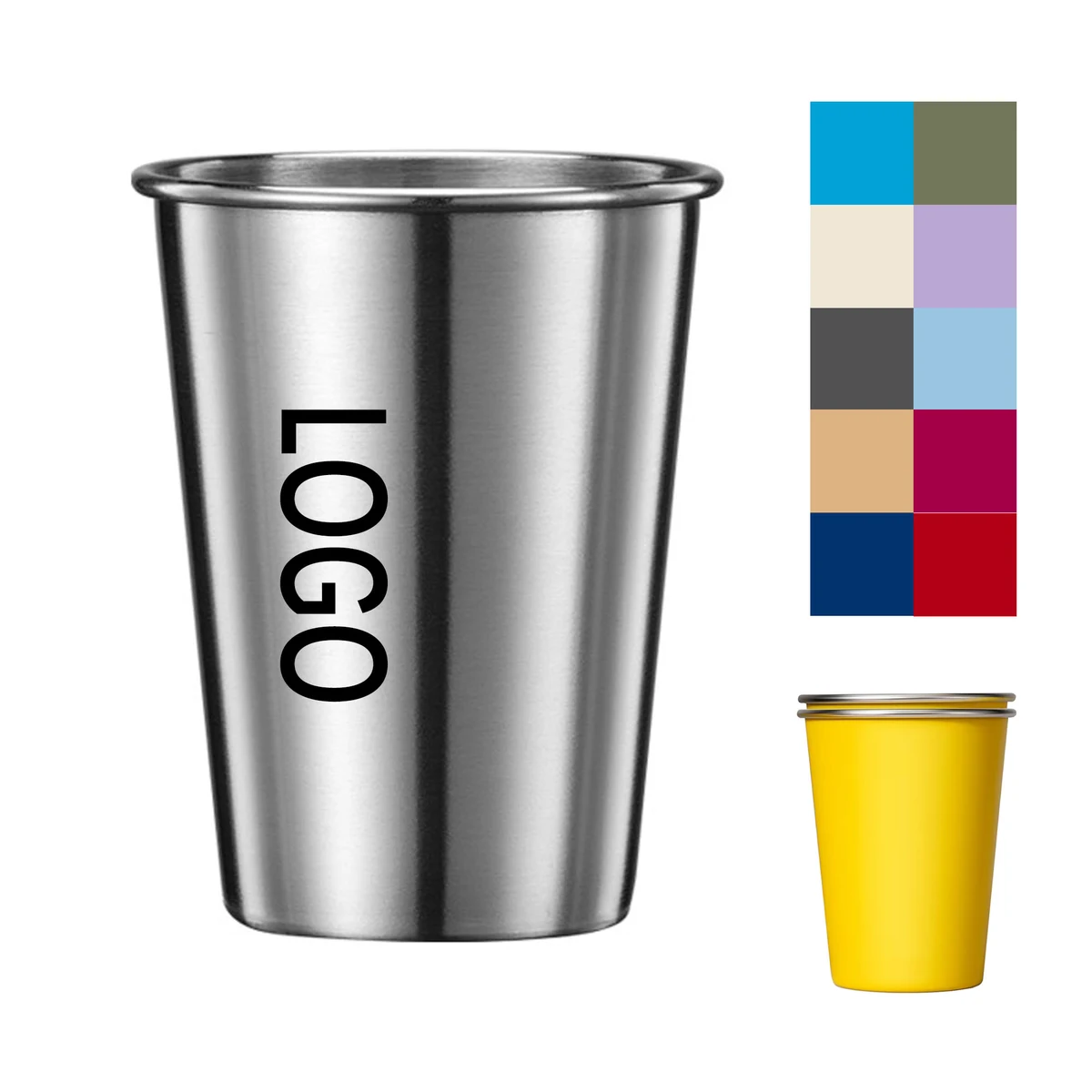 12oz Stainless Steel Cup Camping Bar Restaurant 1