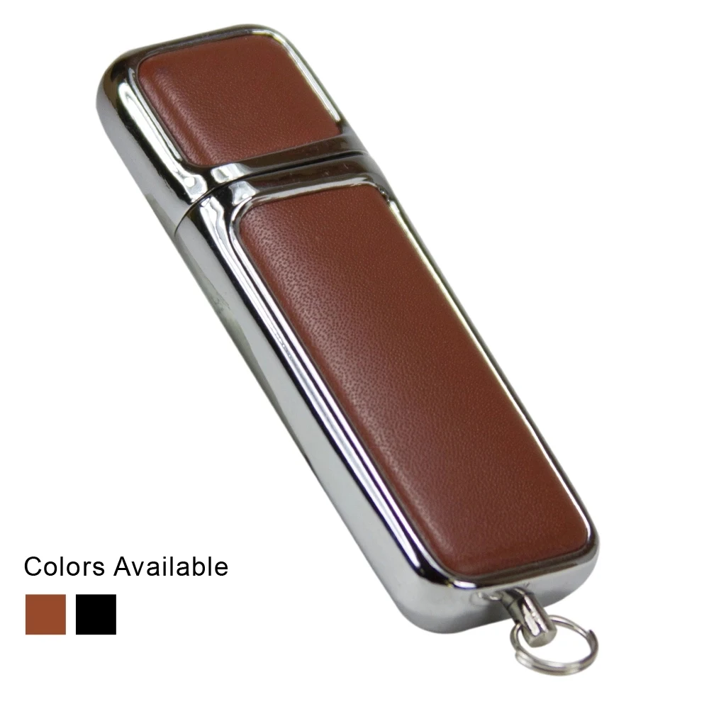 Flat Leather USB Flash Drive 1