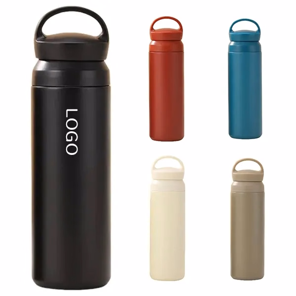 304 Stainless Steel Insulated Bottle with Handle or Flat-Lid