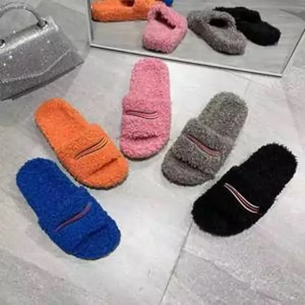 Women Platform Furry Slippers 1
