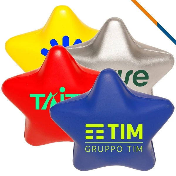 Custom Polyurethane Star Stress Ball with Full-Color Imprint — Achievement Promo 1