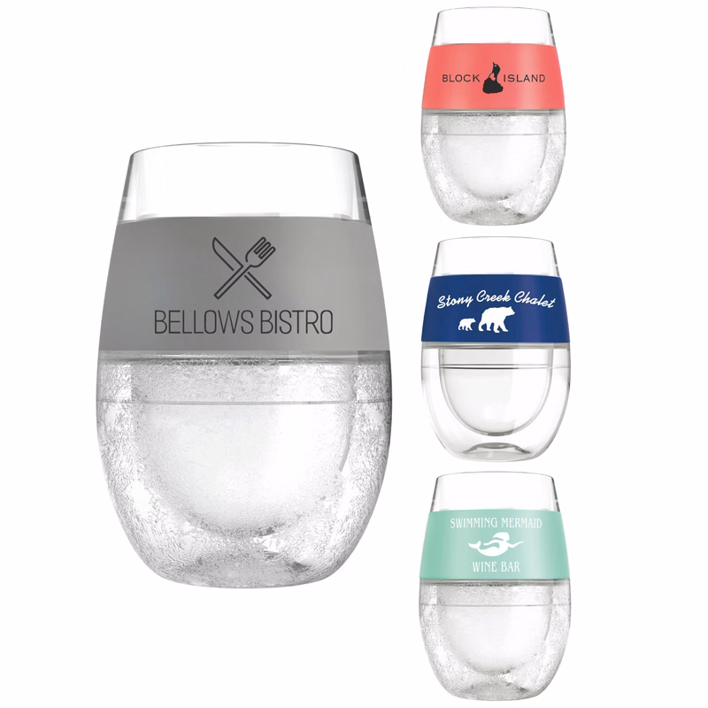 HOST® Clear Wine FREEZE™ Cup, set of 2