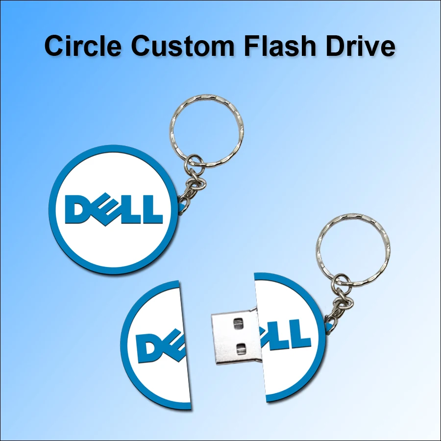 Circle Custom Flash Drive - 128 MB Memory 1