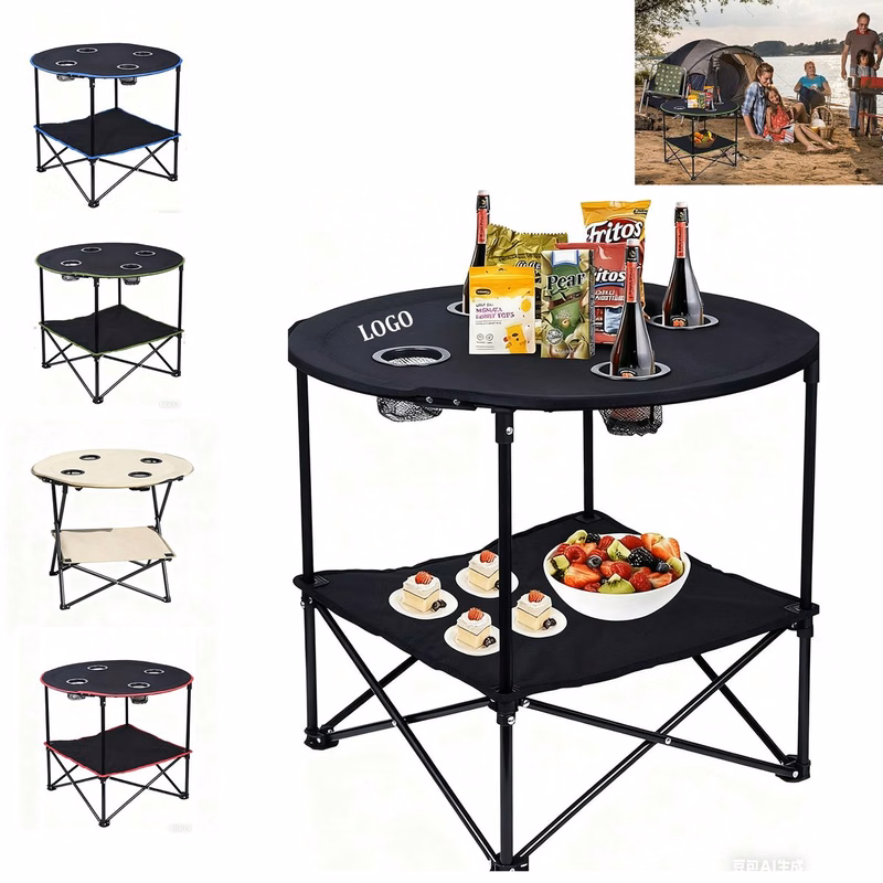 Camping 4 Cup Holder Folding Table