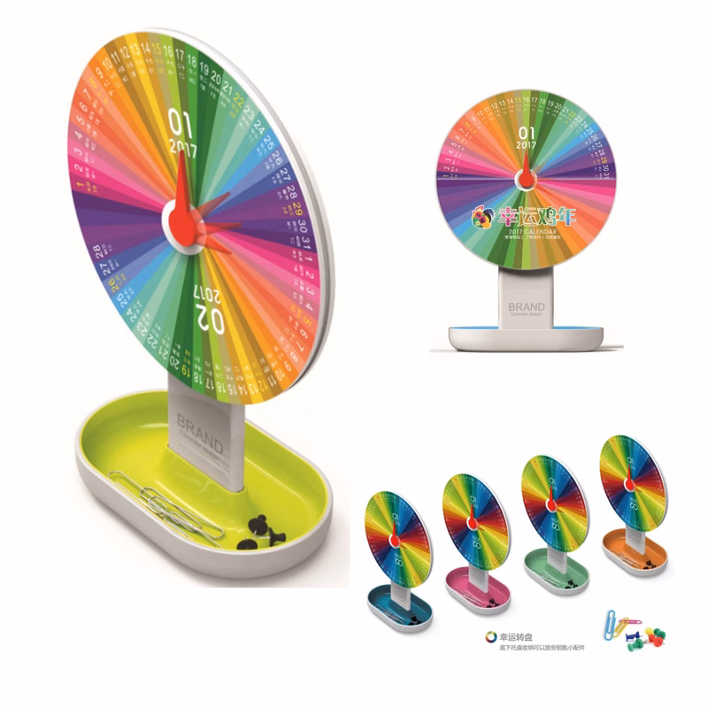 Wheel of Fortune Creative Stand Desk Calendar
