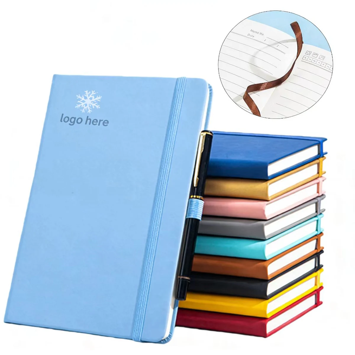 A5 Horizontal Line Notebook Strap 1