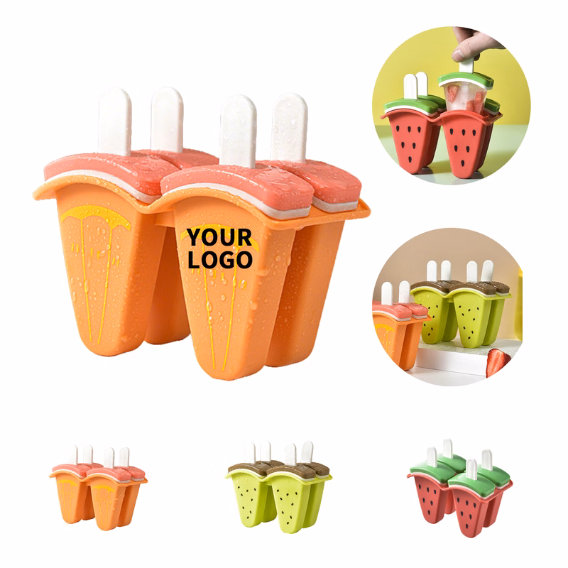Watermelon Shape Freezer Pop Mold With Protective Lid
