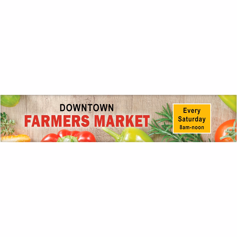 3' x 15' Digitally Printed Custom Vinyl Banners