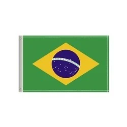 National Flag, Brazil, Double-Sided - 72"W x 48"H 1