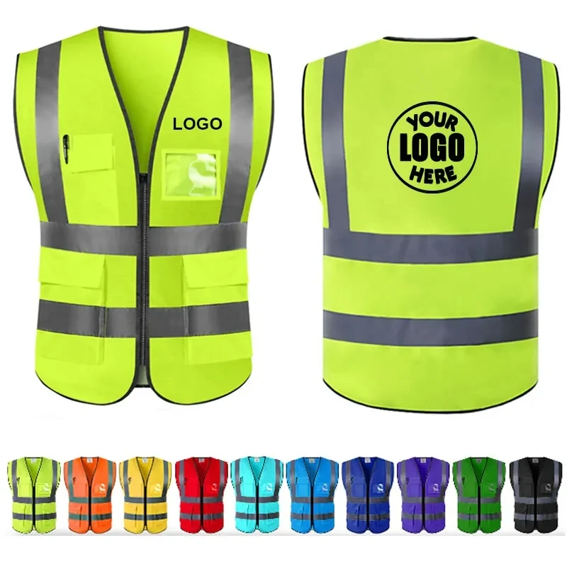 High Visibility Reflective Strips Safety Vest 1