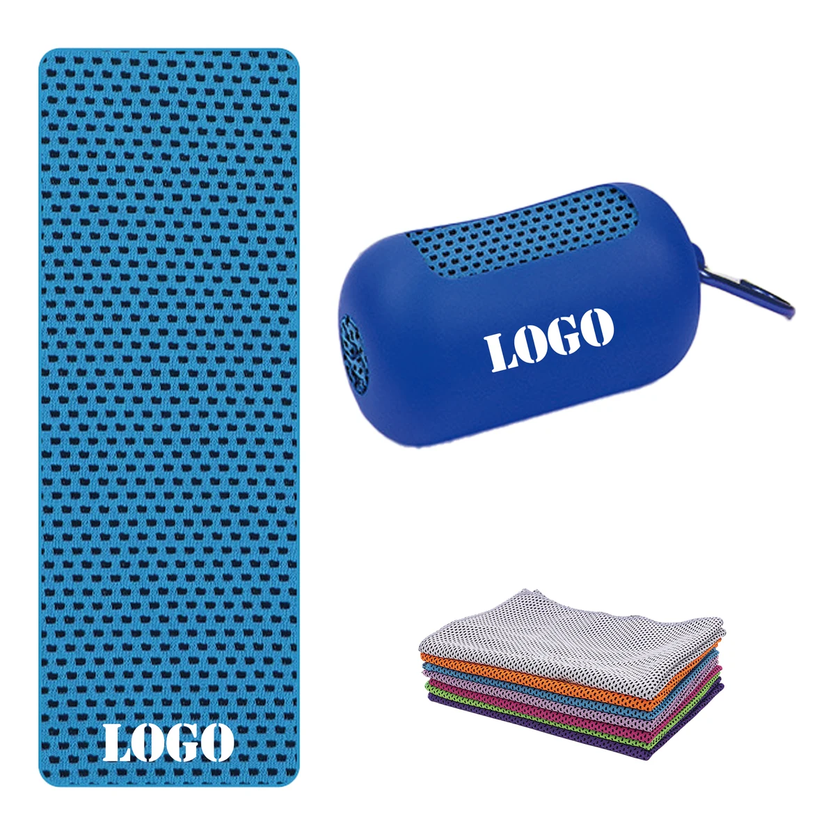 Creative Portable Mini Silicone Cooling Towel Set 1