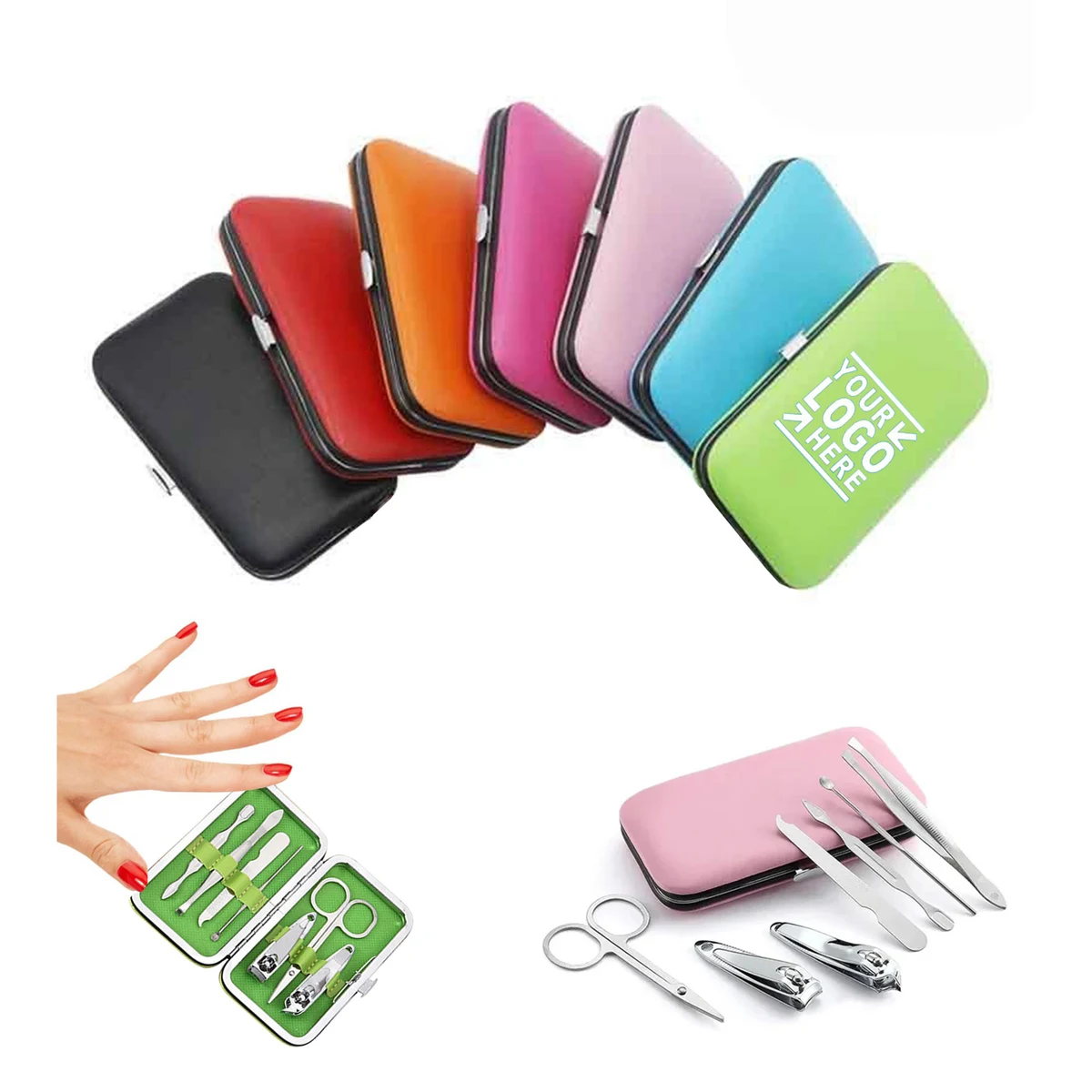7 In 1 Nail Clippers Manicure Pedicure Set Tool Kit 1