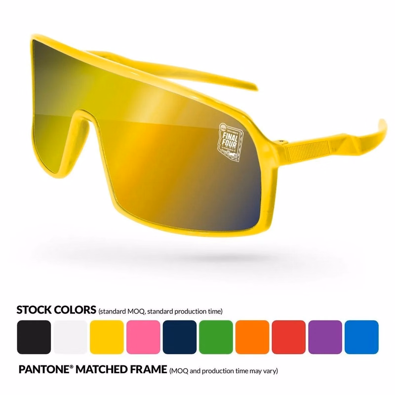 Mirror Sunglasses Eyewear with Lens Imprint