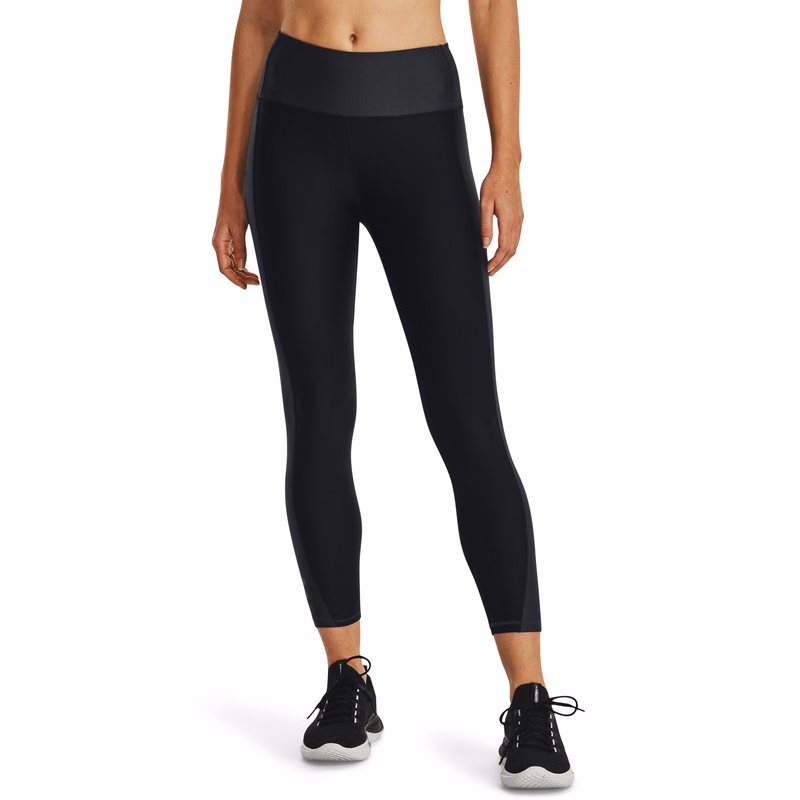 Women's HeatGear No-Slip Waistband Blocked Ankle Leggings 