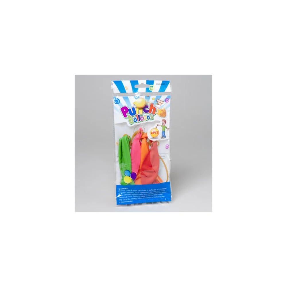Punch Balloons - Assorted 4 Pack 1