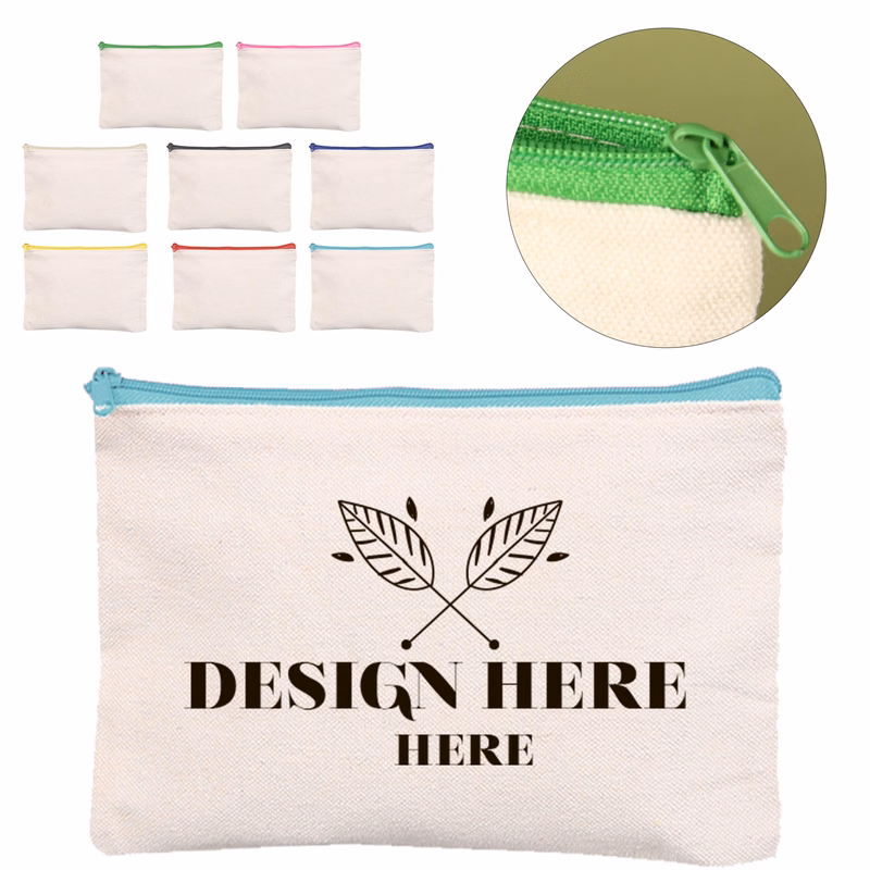 Blank Zipper Pencil Bag Wholesale and Logo Print