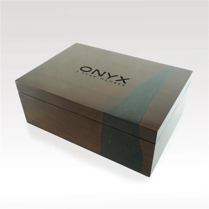 Mesa Well Mahogany Wood and Resin Box 1
