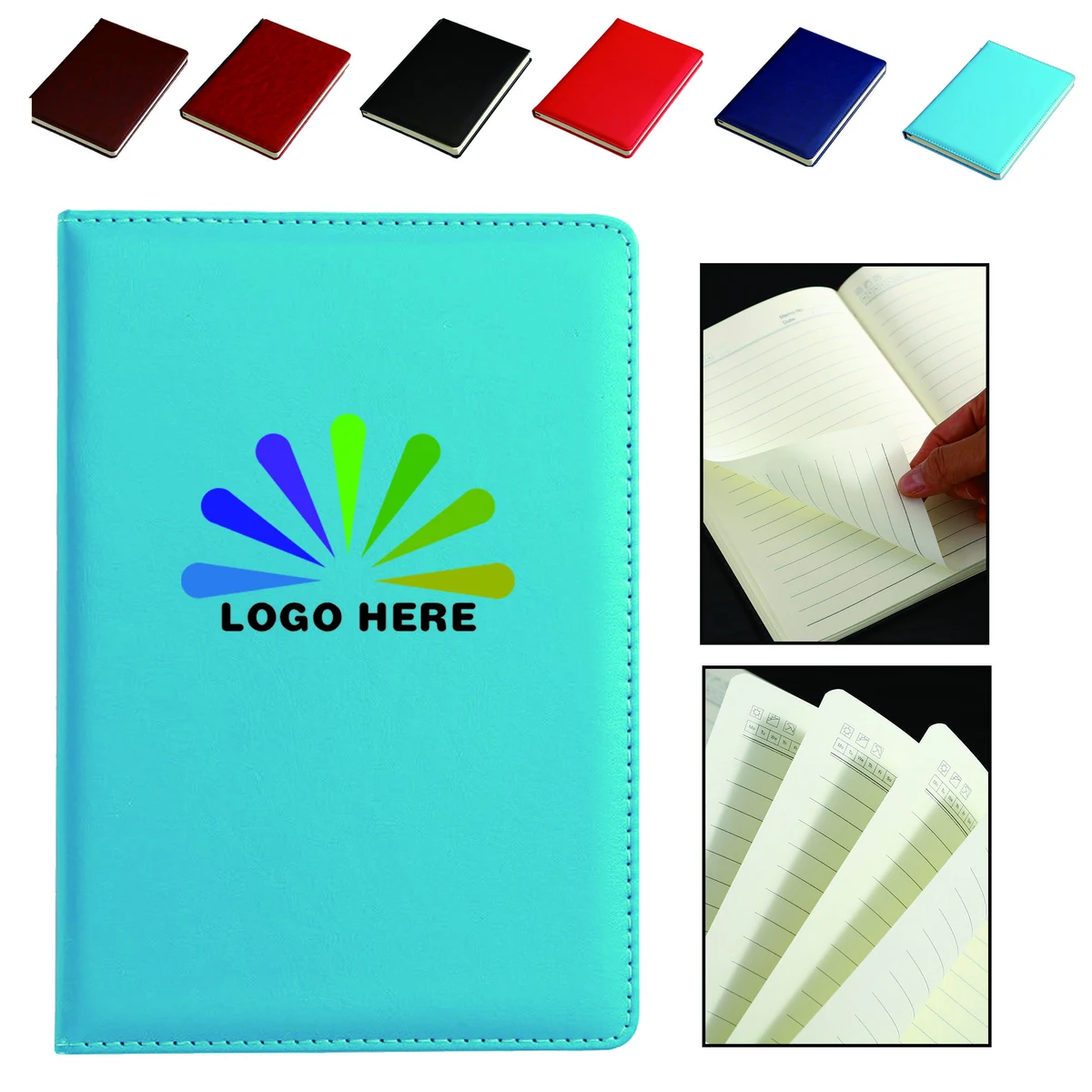 Full Color A5 PU Leather Office Notebook MOQ50 1