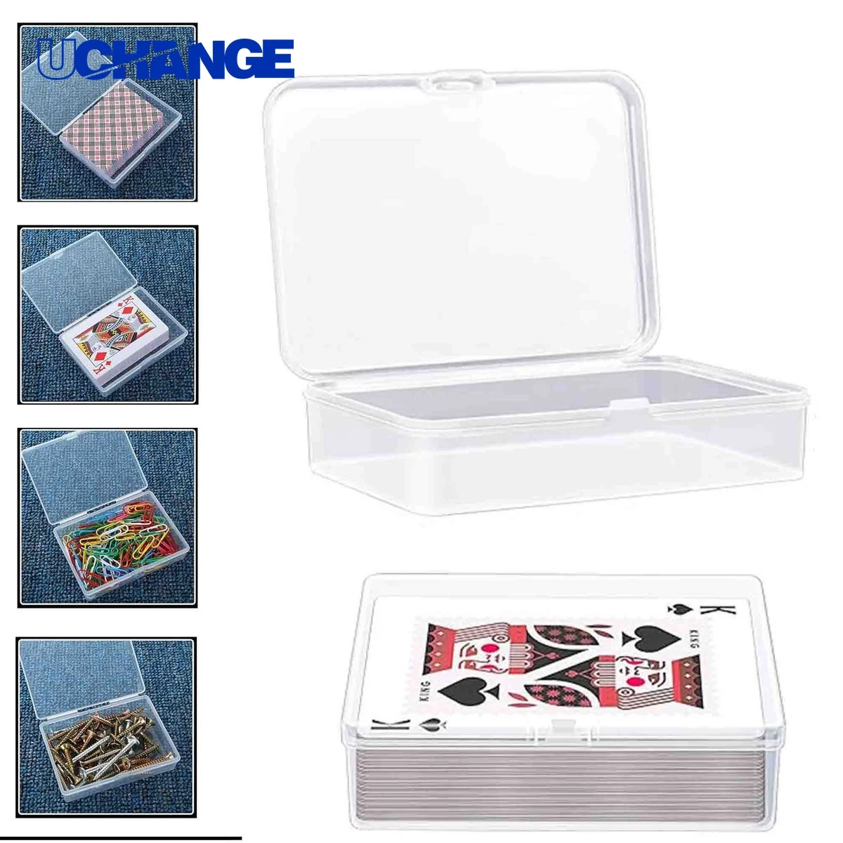 Double Clear Poker Playing Card Storage Box 1