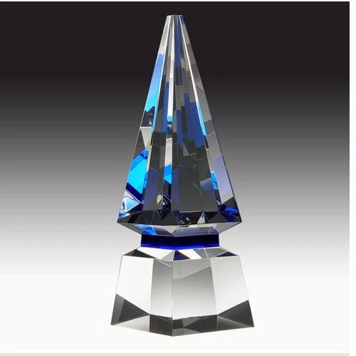 NEW PREMIUM OPTICAL CRYSTAL, BLUE SPIRE 1