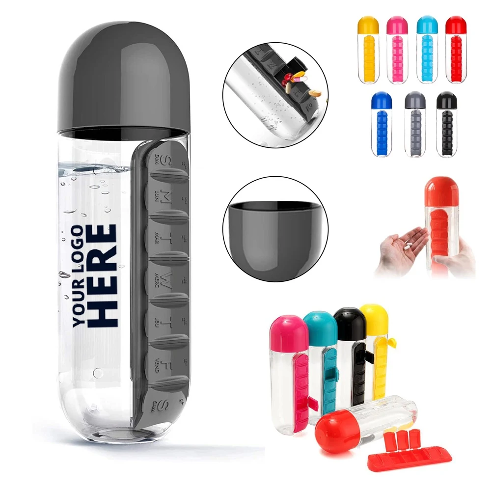 Daily Pill Box Water Bottle 1