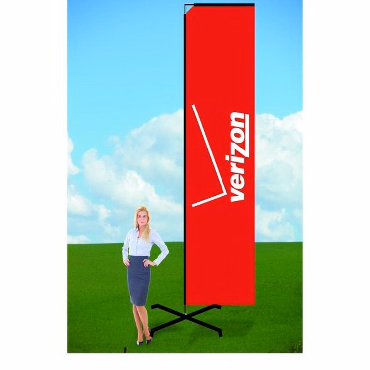 11ft Banner Flag with X Stand-single