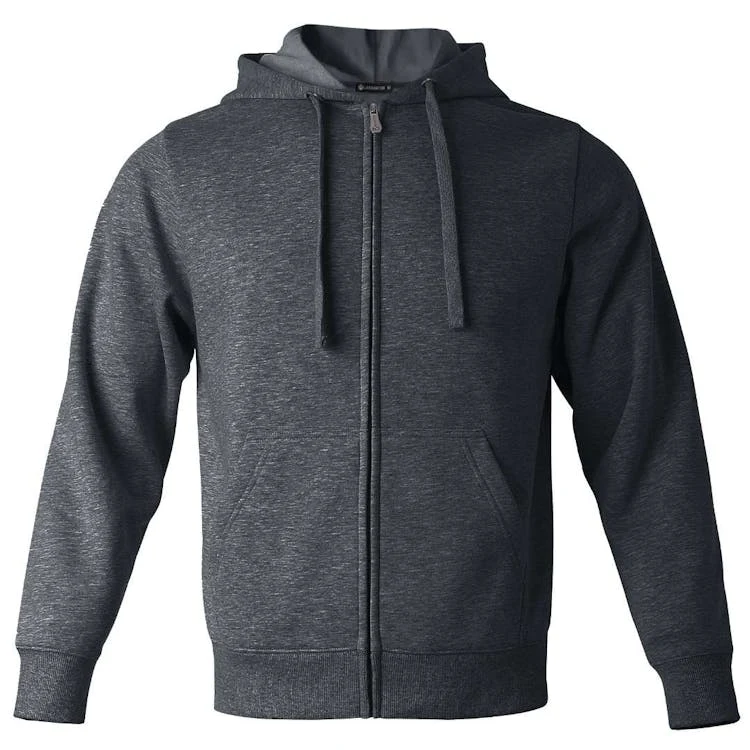 Fleece Full Zip Hoodies - Size 2XL Dark Gray, custom hoodie or sweatshirt with logo imprint 1