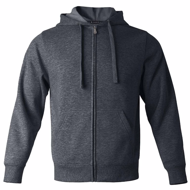 Fleece Full Zip Hoodies - Size 2XL Dark Gray