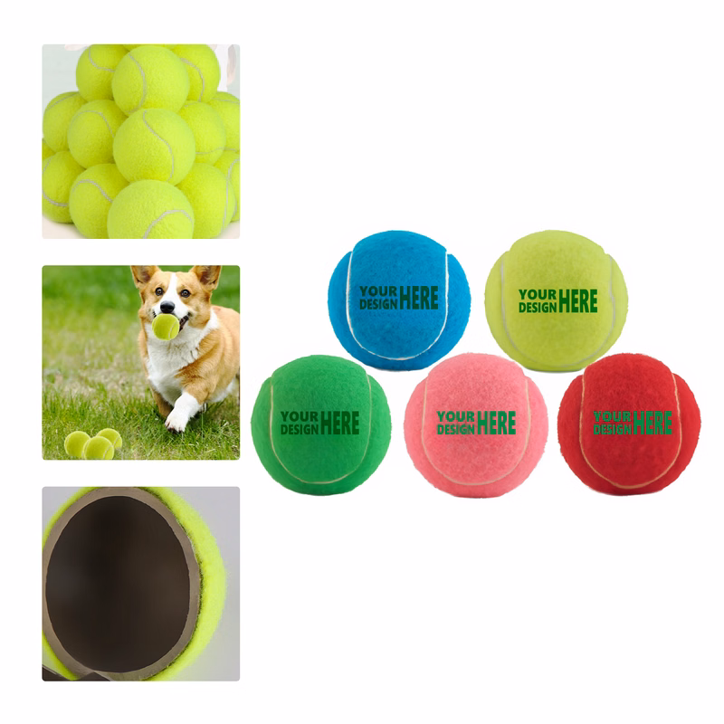 MOQ 50 Durable Dog Training Tennis Balls High Bounce