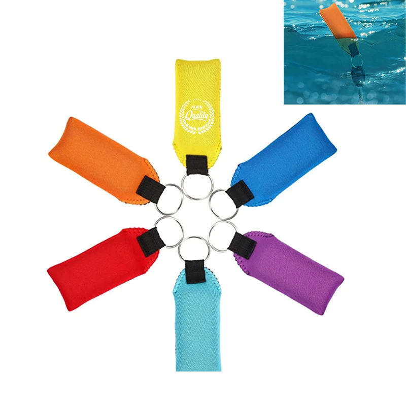 Floating Waterproof Floatable Foam Neoprene Keychain 1