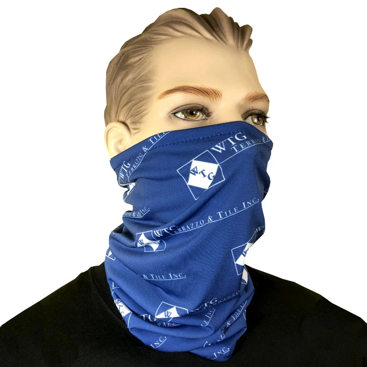 Neck Gaiter / Tube Style Spandex Mask (Dye Sub Logo), Adult Size 1