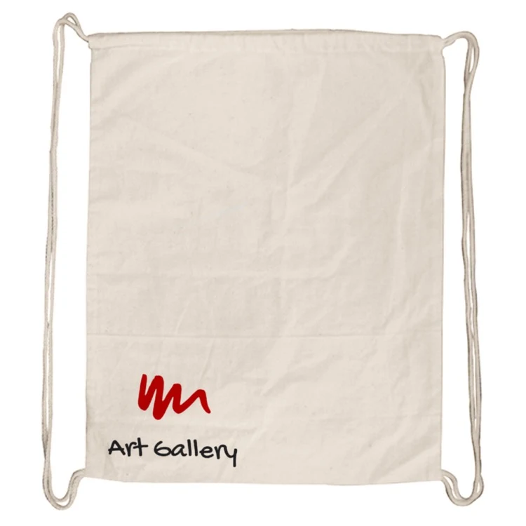 Calico Library Bag - Drawstrings 1