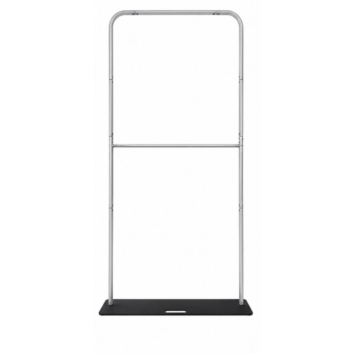 4'W x 90"H EuroFit Banner Hardware Only, Frame with Steel Base and Carry Case. Graphics not included 1