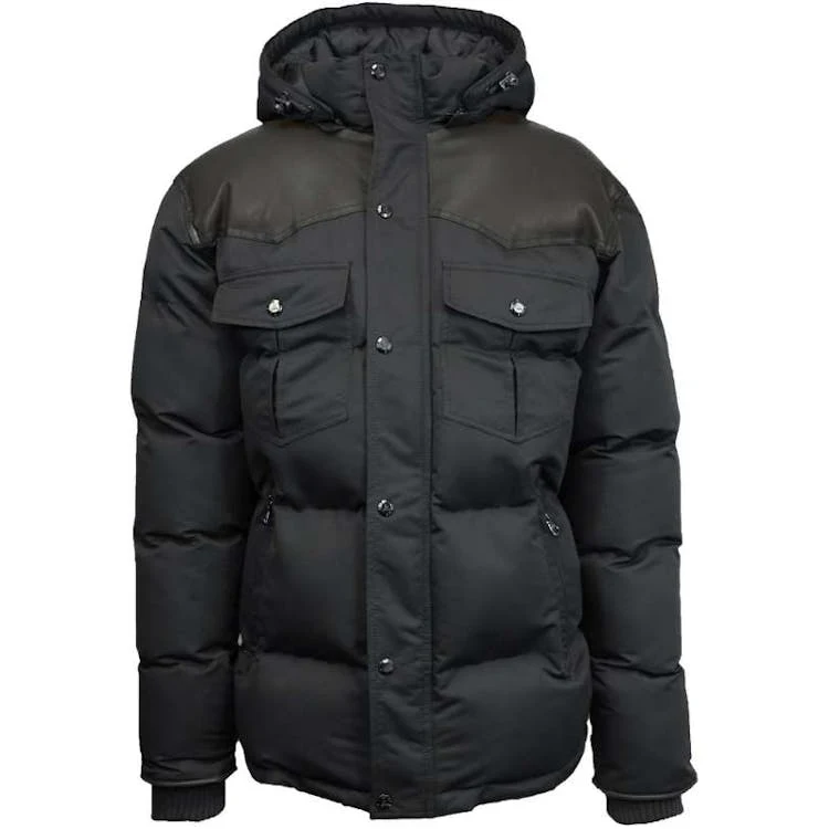 Men's Heavy Bomber Jackets Black S-2XL 1