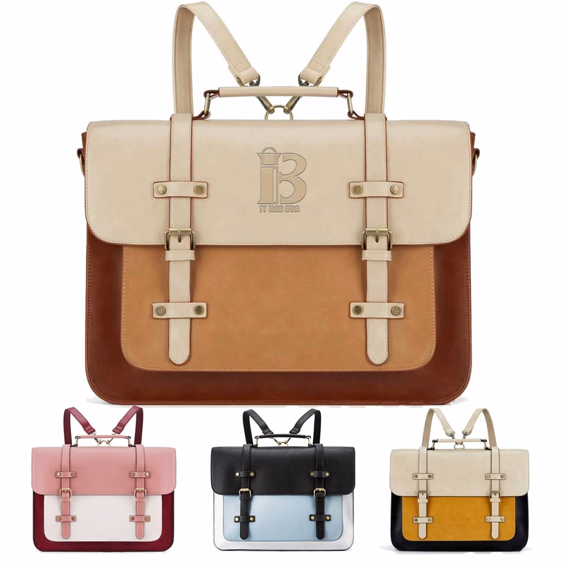Laptop for Women 15.6 inch Briefcase Genuine Leather Bag