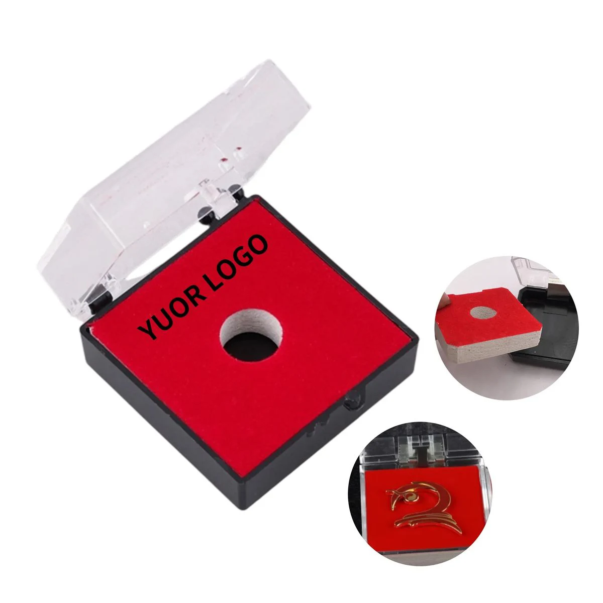 Acrylic Pin Box with Velvet Lining 1