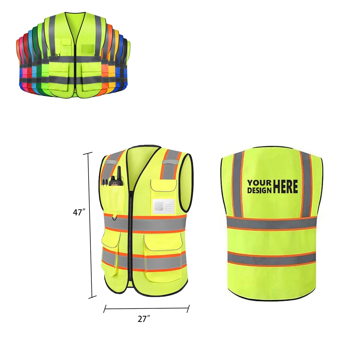 Warp Knitted Reflective Safety Vest 1