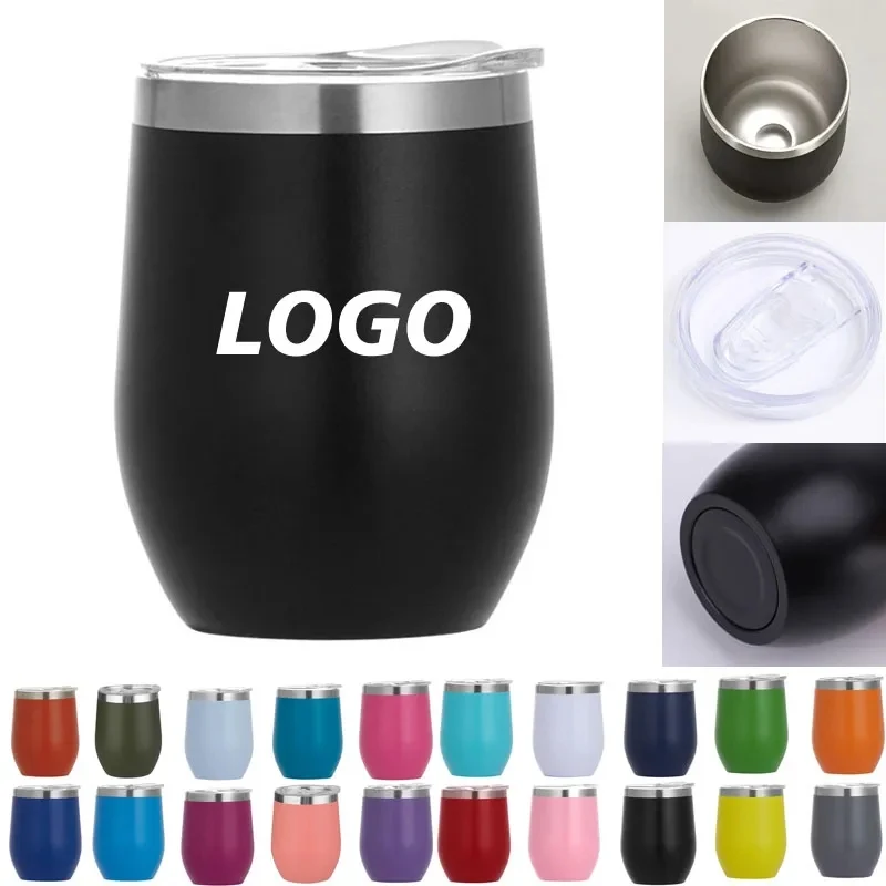 12 oz Stainless Steel Stemless Wine Tumbler 1