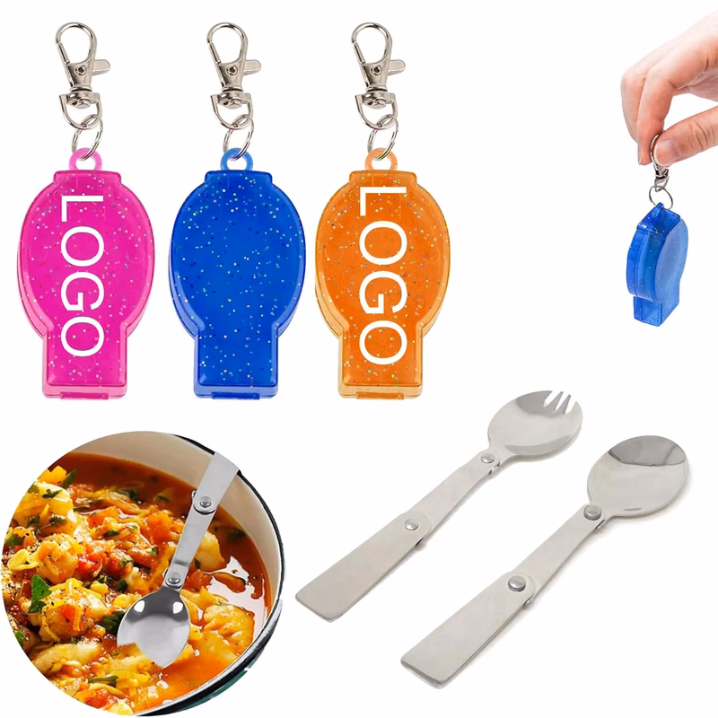 Portable Folding  Stainless Steel Forks and Spoons
